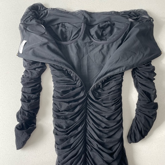 Aritzia Ten by Babaton Luxor Longsleeve Dress in Black - Picture 4 of 5